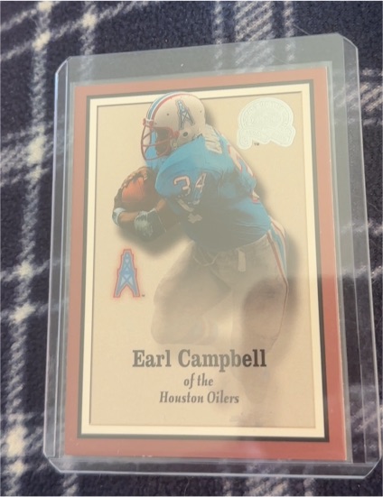 2000 Fleer Greats of the Game #52 Earl Campbell Houston Oilers — front