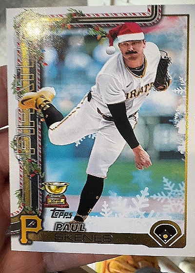 2025 Topps Holiday #H70 Paul Skenes — front