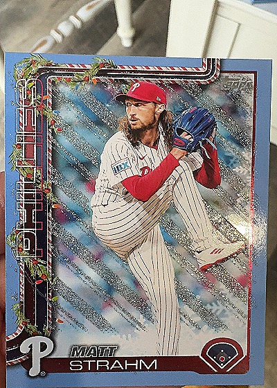 2025 Topps Holiday #H71 Matt Strahm — front