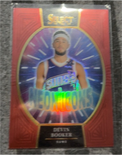 2024-25 Panini Select #4 Devin Booker Neon Icons — front