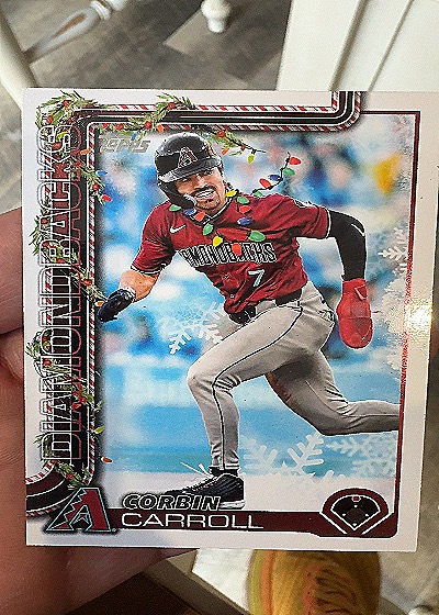 2025 Topps Holiday #H158 Corbin Carroll — front