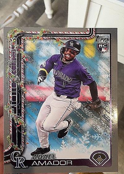 2025 Topps Holiday #H42 Adael Amador — front