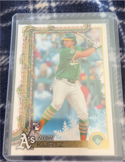 2025 Topps Holiday #H40 Nick Kurtz — front