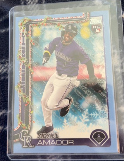 2025 Topps Holiday #H42 Adael Amador — front