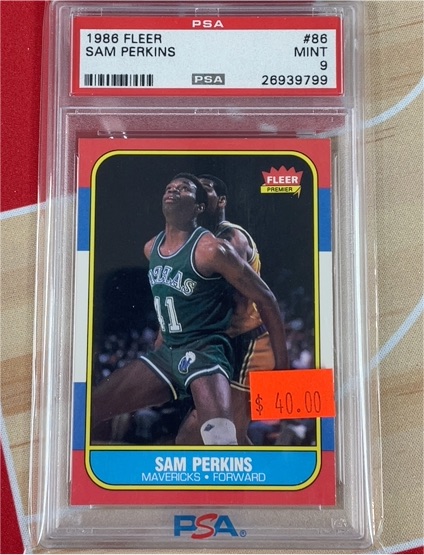 1986 Fleer #86 Sam Perkins — front