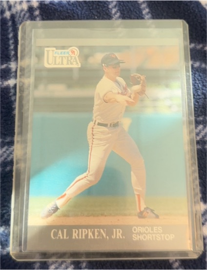 1991 Fleer Ultra #24 Cal Ripken, Jr. — front