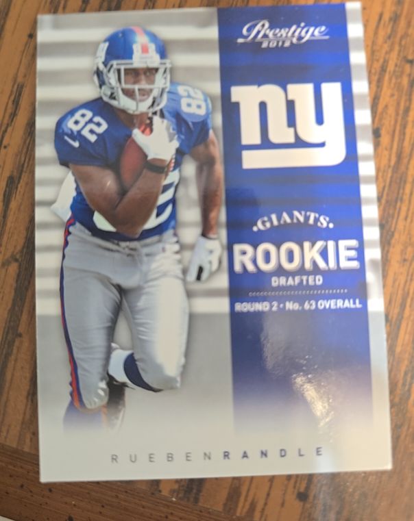 2012 Panini Prestige #275 Rueben Randle Rookie New York Giants — front