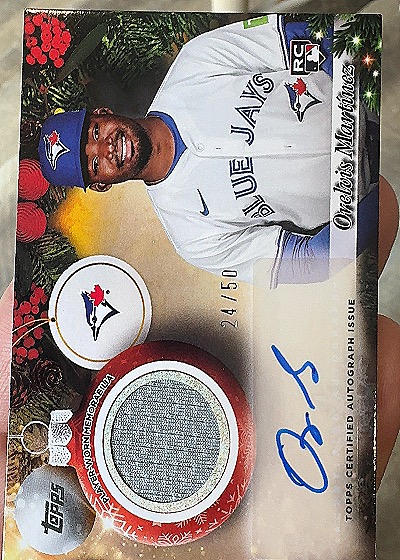 2025 Topps Holiday Mega #PAR-OM Orelvis Martinez — front