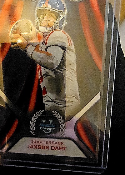 2024 Bowman University Chrome Campus Icons #CI-? Jaxson Dart — front