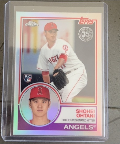 2018 Topps Chrome 35th Anniversary #83T-6 Shohei Ohtani — front