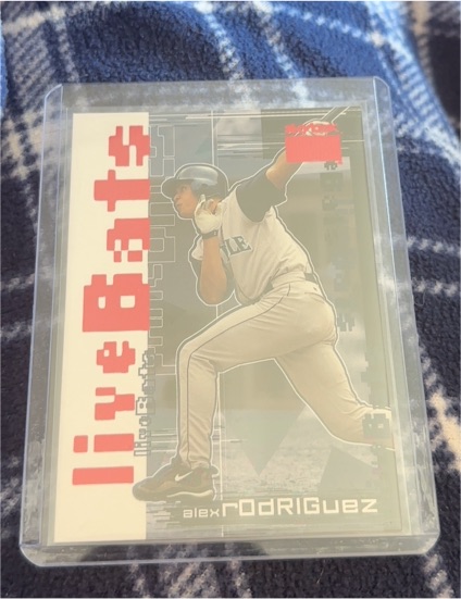 1999 Skybox Premium Live Bats #7LB Alex Rodriguez — front