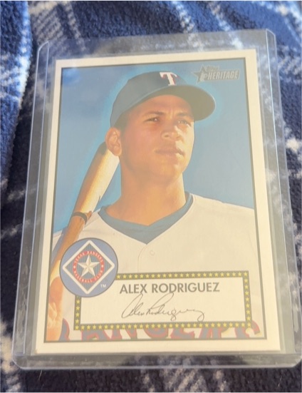 2001 Topps Heritage #12 Alex Rodriguez — front