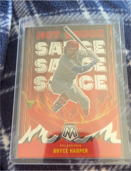 2022 Panini Mosaic Hot Sauce #HS-3 Bryce Harper — front