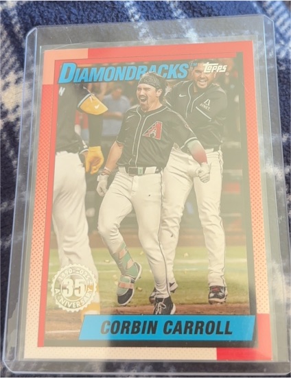 2025 Topps Series 1 1990 Topps 35th Anniversary #T90-45 Corbin Carroll — front