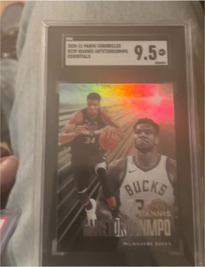 2021-22 Donruss Essentials #25 Giannis Antetokounmpo — front