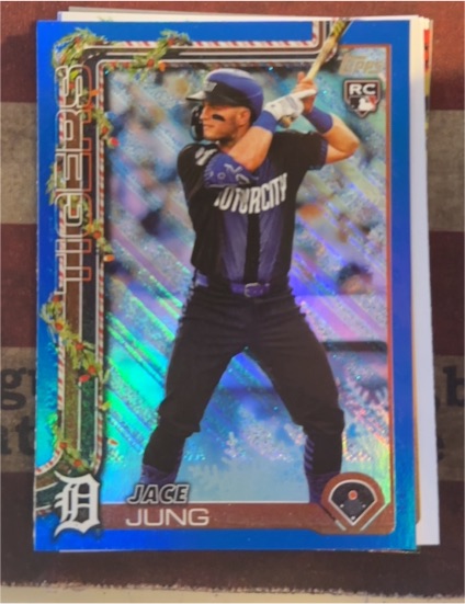2025 Topps Holiday #H136 Jace Jung — front