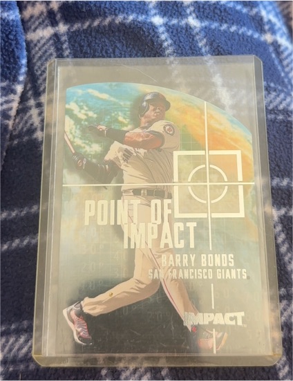 2000 Fleer Impact Point of Impact #9PI Barry Bonds — front
