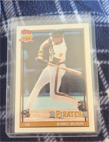 1991 Topps #570 Barry Bonds — front