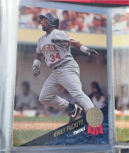 1993 Leaf #378 Kirby Puckett Minnesota Twins — front