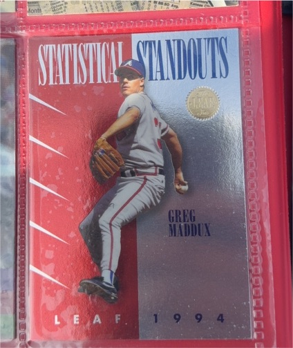 1994 Leaf #5 Greg Maddux Statistical Standouts — front