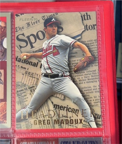 1995 Fleer Update Headliners #13 Greg Maddux — front