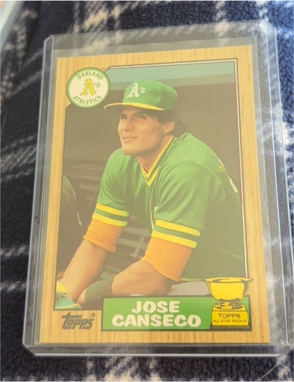 1987 Topps #620 Jose Canseco — front
