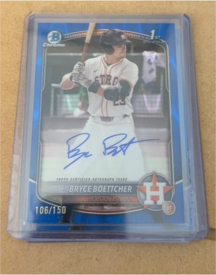 2025 Bowman Chrome #CPA-BB Bryce Boettcher — front