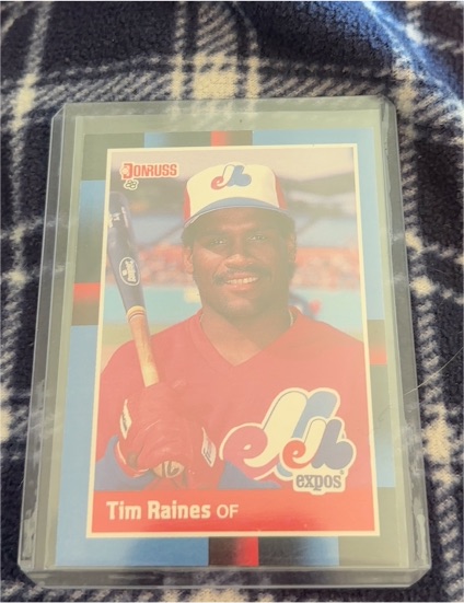 1988 Donruss #345 Tim Raines — front