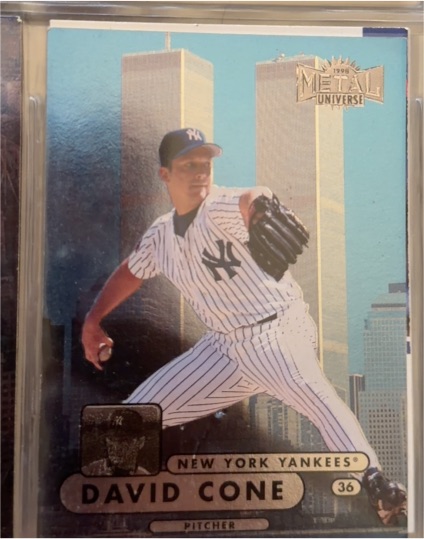 1998 Metal Universe #36 David Cone — front