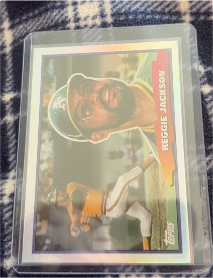 2022 Topps Archives #88BF-38 Reggie Jackson 1988 Topps Big Foil — front