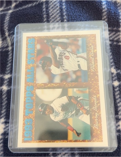 1994 Topps #390 Barry Bonds / Albert Belle — front