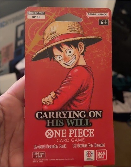 One Piece Card Game OP-13 Carrying On His Will Booster Pack — front