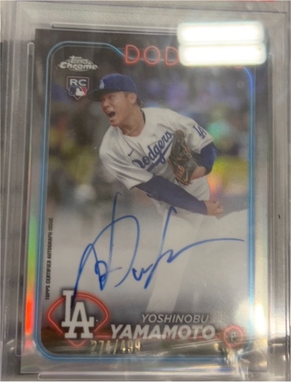 2024 Topps Chrome #RA-YY Yoshinobu Yamamoto — front