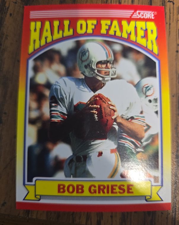 1990 Score #601 Bob Griese — front