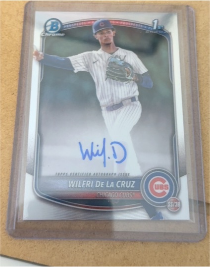 2025 Bowman Chrome #CPA-WD Wilfri De La Cruz — front
