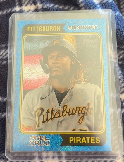 2023 Topps Heritage Chrome #252 Oneil Cruz — front