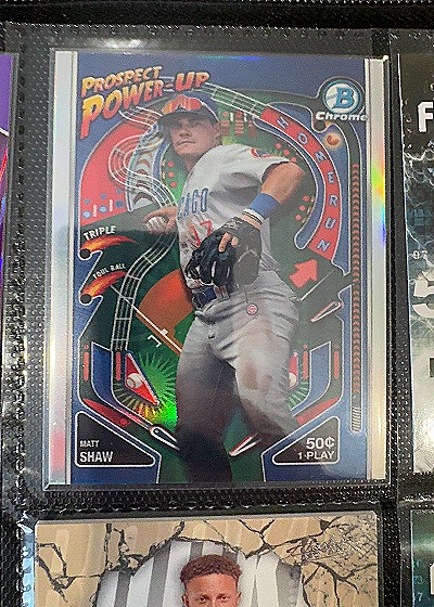 2024 Bowman Chrome Prospect Power-Up #PP-16 Matt Shaw — front