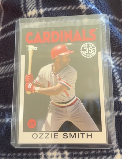 2021 Topps Update #86B-35 Ozzie Smith 1986 Topps Baseball 35th Anniversary — front