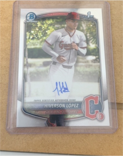 2025 Bowman Chrome #CPA-HL Hiverson López — front