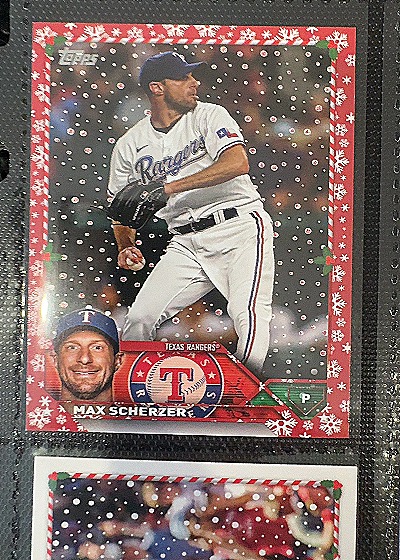 2023 Topps Holiday #H128 Max Scherzer — front