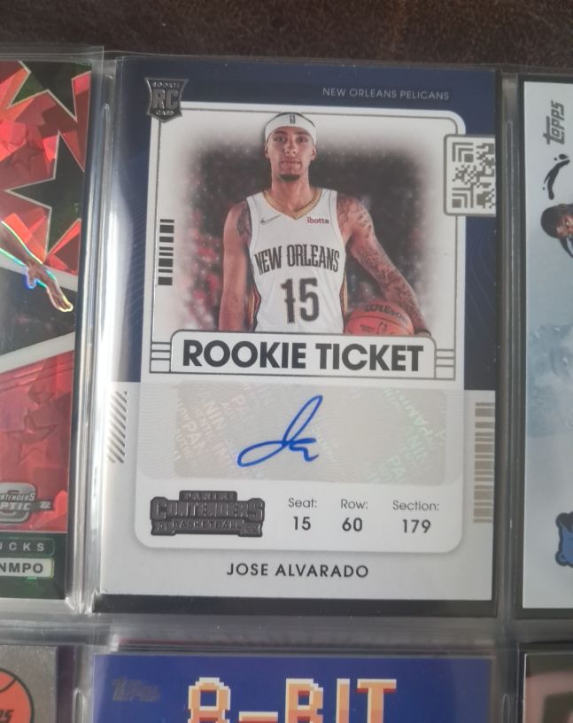 2021-22 Panini Contenders Rookie Ticket #Jose Alvarado — front