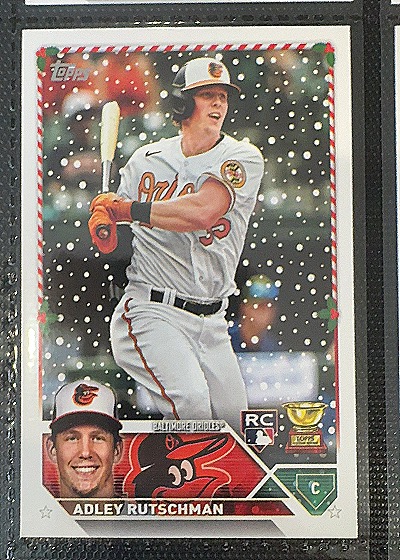 2023 Topps Holiday #H50 Adley Rutschman Rookie Cup — front
