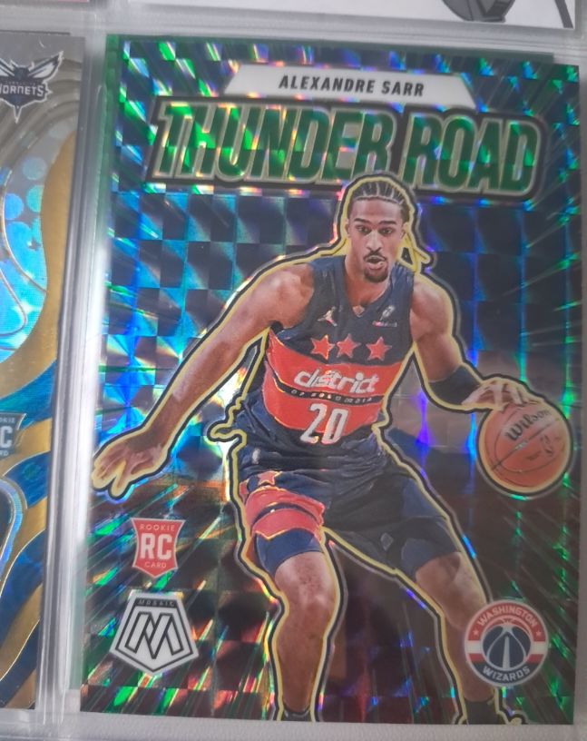 2024-25 Panini Mosaic #19 Alexandre Sarr Thunder Road — front