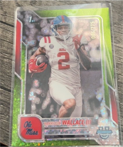 2025 Bowman Chrome University #157 Harrison Wallace III — front
