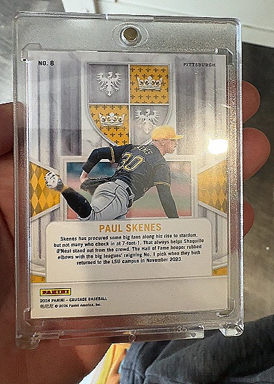 2024 Panini Crusade #8 Paul Skenes — back