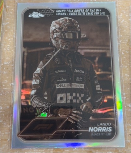 2024 Topps Chrome Formula 1 #176 Lando Norris Grand Prix Driver of the Day — front