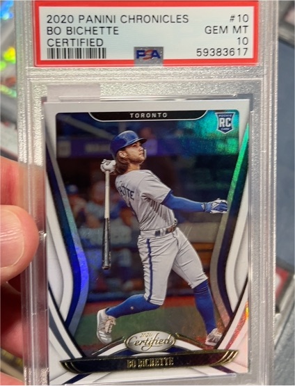 2020 Panini Chronicles Certified #10 Bo Bichette — front