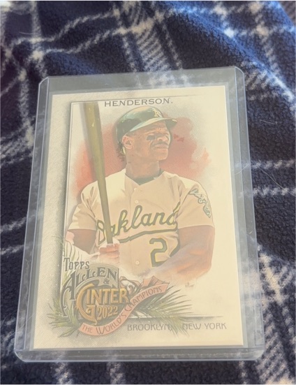 2022 Topps Allen & Ginter #12 Rickey Henderson — front