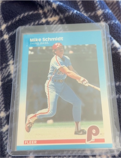 1987 Fleer #187 Mike Schmidt — front