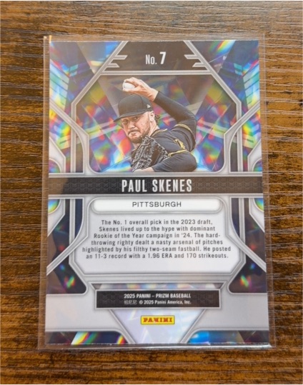2025 Panini Prizm Prizmatic #7 Paul Skenes — front